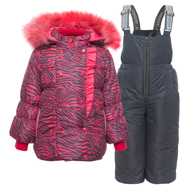 Комплект ярко-розовый: куртка и полукомбинезон